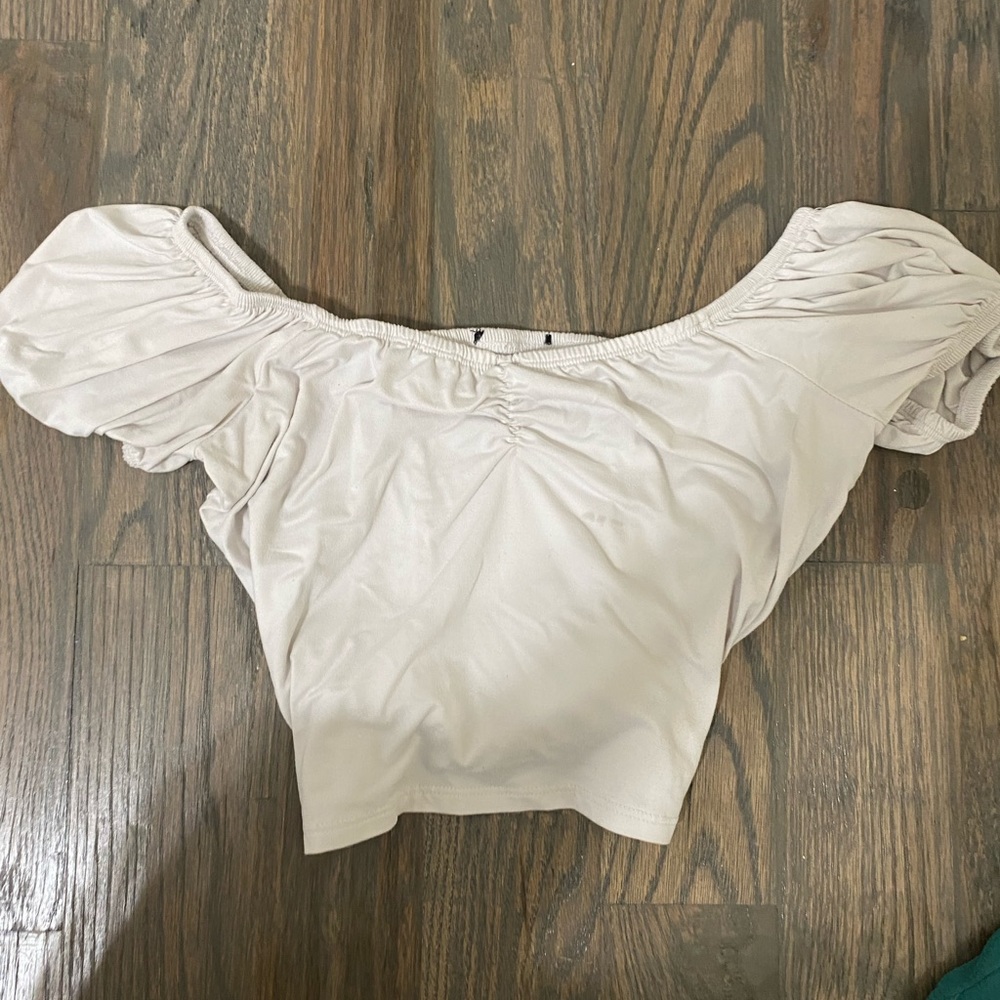 White crop top